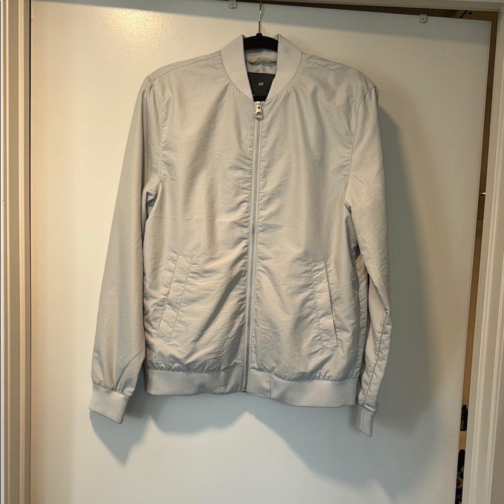 H&M Light Gray Bomber Jacket